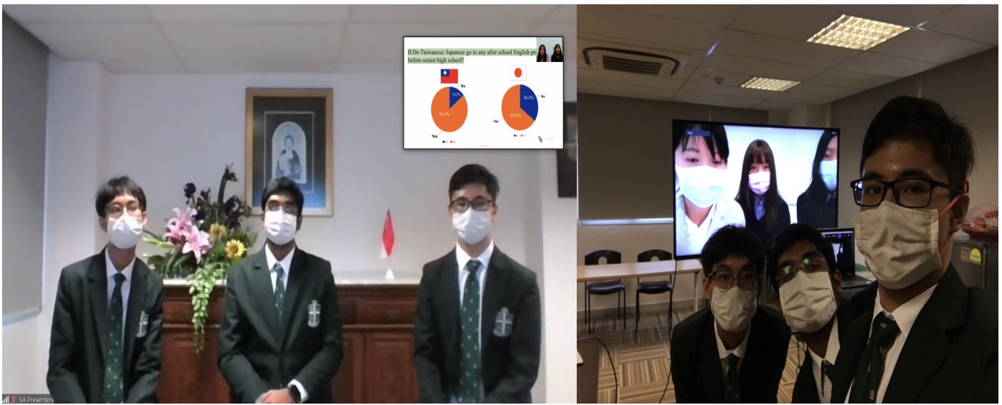 Josephians Collaborate with Kurayoshi Higashi Senior High School for Research Project