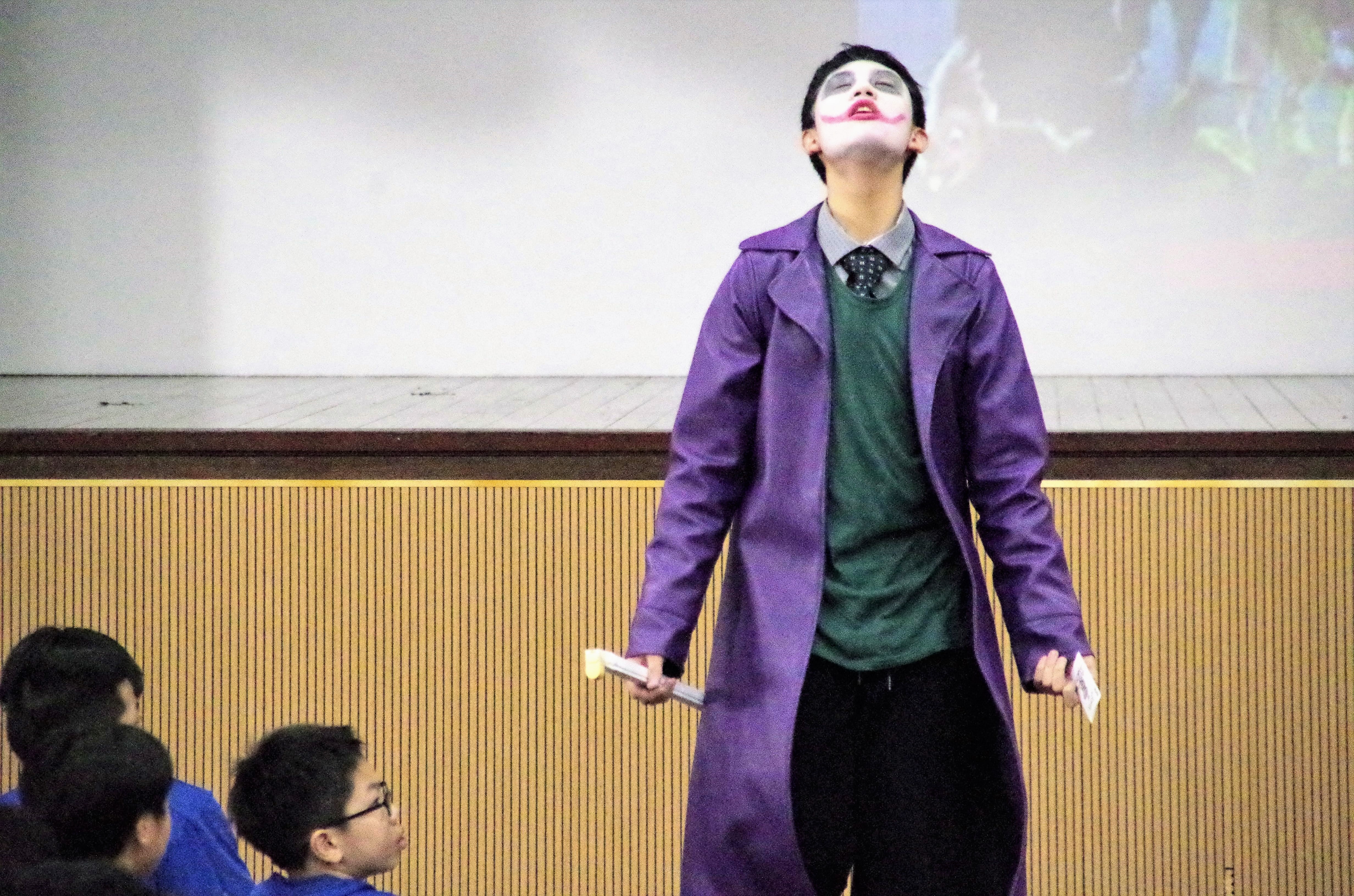 litfest-joker ready to wreak havoc